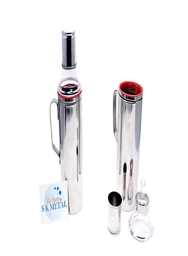 Va Sun Stainless Steel Oil Pourer/Oil Dispenser with Handle, Unbreakable and Food Grade Quality, Size 1000 ml, Set of 2 - Image 1